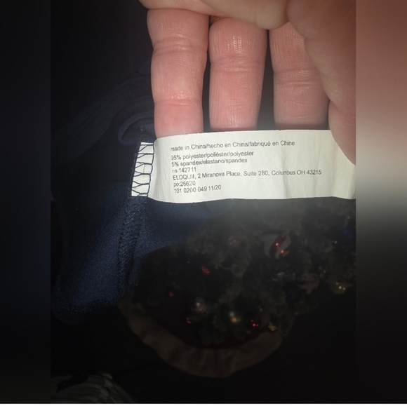 🍁🍂Eloquii navy blue blouse 18/20 - Picture 3 of 4